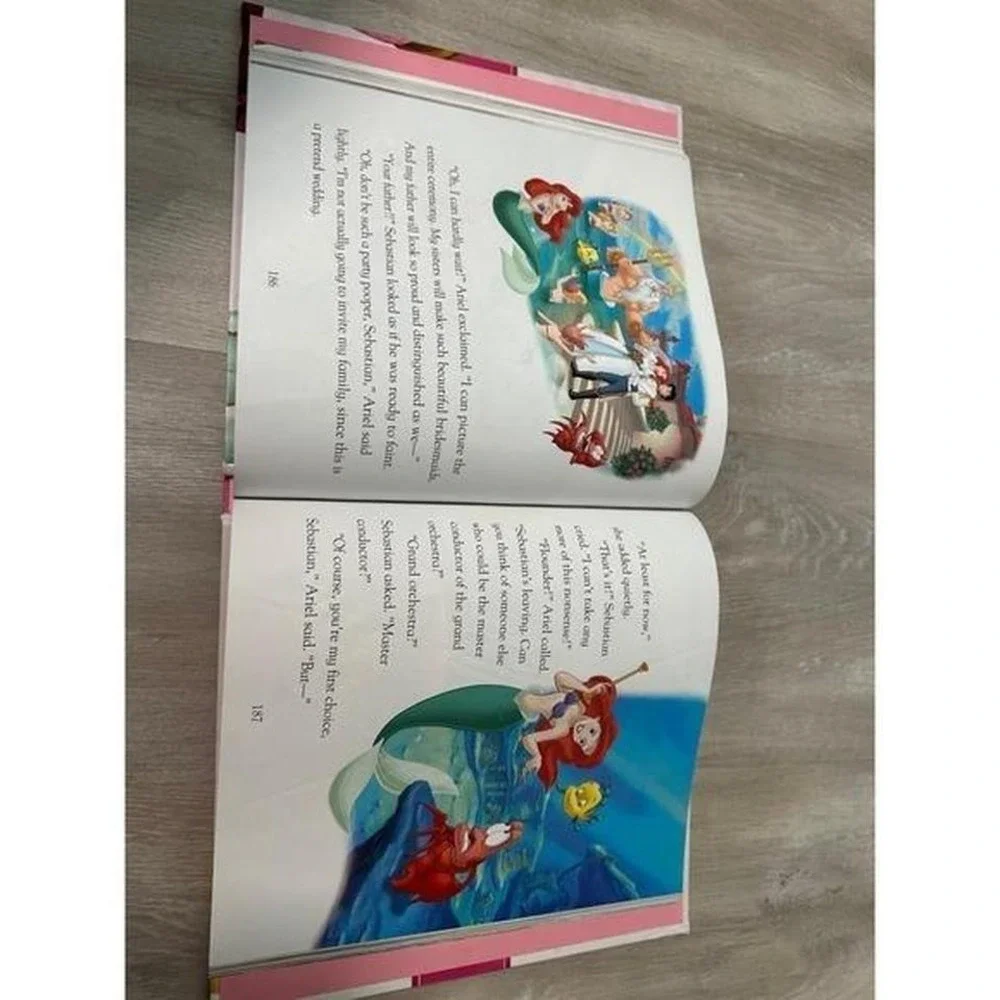 Disney Princess Bedtime Stories Hardcover Book Childrens Fairytale Collection